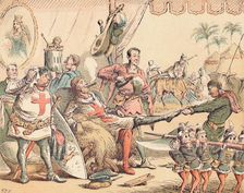 King Richard I in Palestine c1884. Artist: Thomas Strong Seccombe