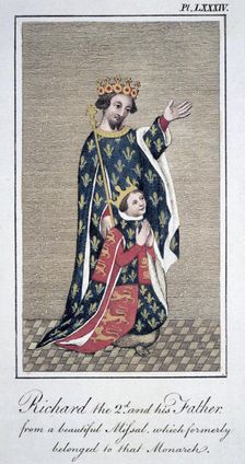 King Richard II with his father Edward III (1799)