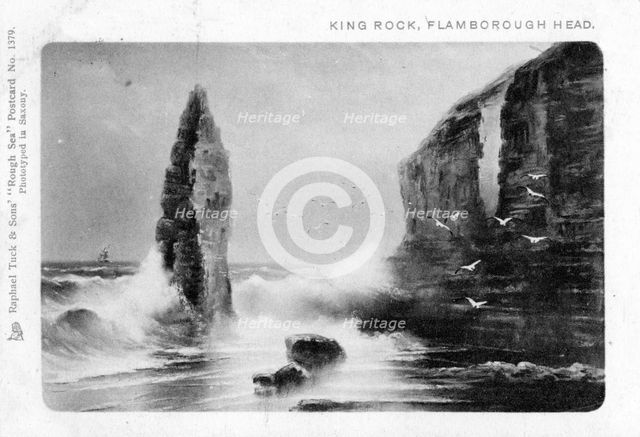 King Rock, Flamborough Head, East Riding, Yorkshire, 1903.Artist: Raphael Tuck
