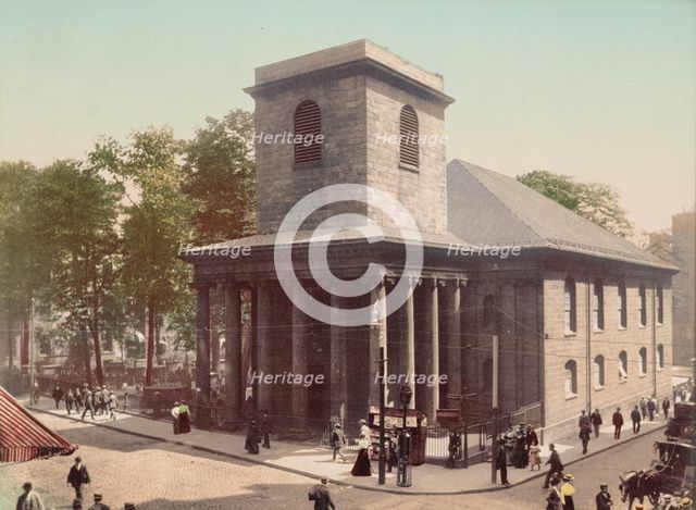 King's Chapel, Boston, c1900. Creator: Unknown.