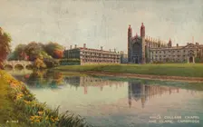 King's College Chapel and Clare College, Cambridge, c1935