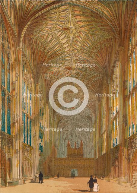 'King's College Chapel, Cambridge', 1864. Artist: Unknown.