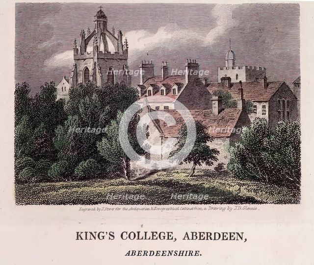 King's College, Aberdeen, c1810. Creator: James Sargant Storer.