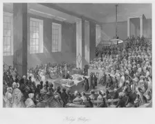 King's College c1841. Artist: Henry Melville
