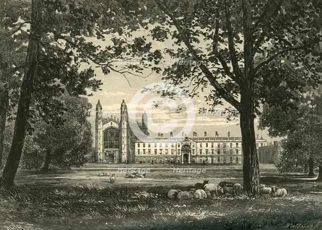 'King's College from "The Backs"', 1898. Creator: Unknown.