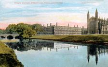King's College, King's College Chapel and Clare College, Cambridge, early 20th century