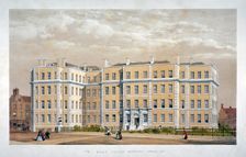 King's College Hospital, Carey Street, Westminster, London, c1840. Artist: Anon