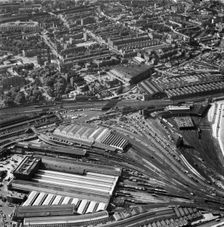King's Cross Station, Camden, London, 1963. Artist: Aerofilms