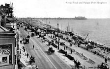 King's Road and the Palace Pier, Brighton, Sussex, early 20th century