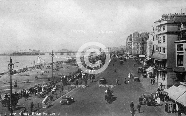 King's Road, Brighton, East Sussex, early 20th century. Artist: Unknown