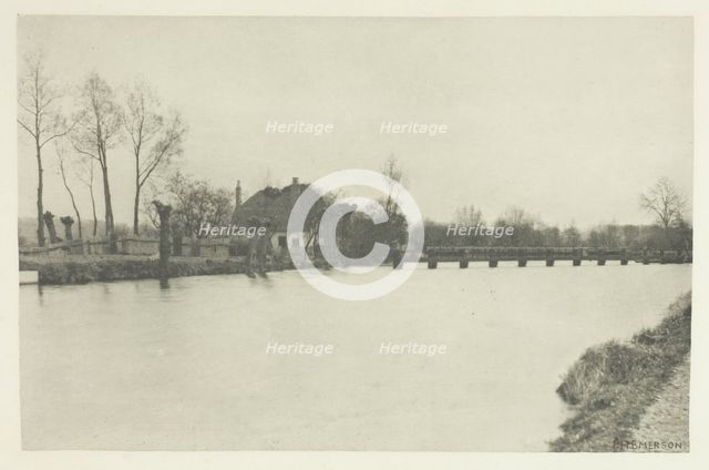 King's Weir, River Lea, 1880s. Creator: Peter Henry Emerson.