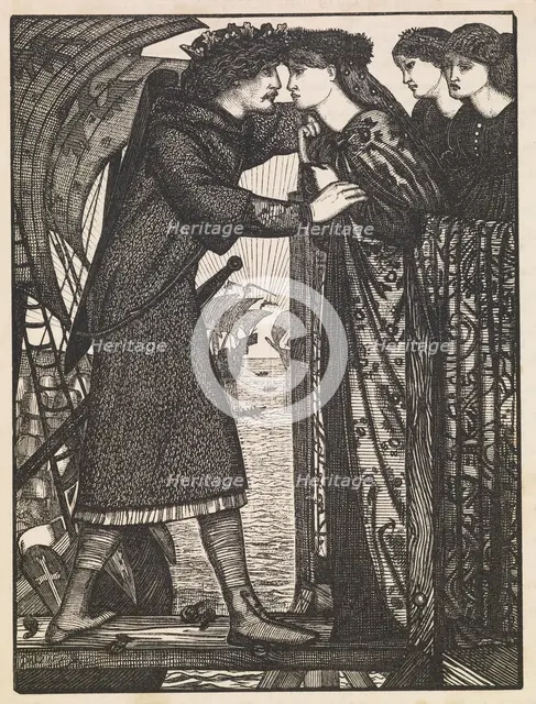 King Sigurd the Crusader - A Norse Saga, 1862. Creator: Dalziel Brothers.