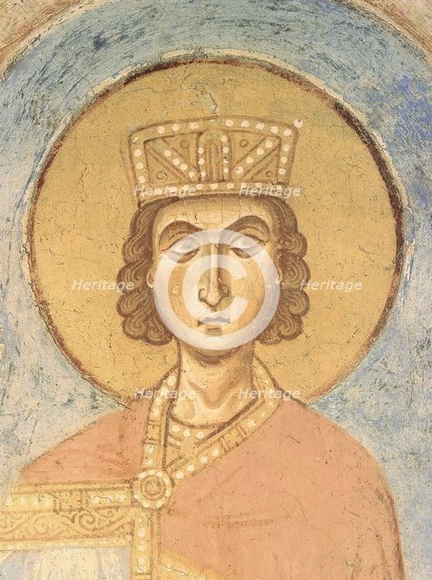King Solomon, 12th century. Artist: Ancient Russian frescos  