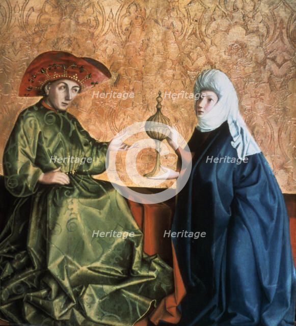 'King Solomon and the Queen of Sheba', 1435. Creator: Konrad Witz.