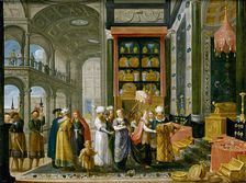 King Solomon and Queen of Sheba, Mid of 17th cen. Creator: Stalbemt, Adriaen, van (1580-1662)