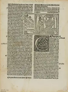 King Solomon in Prayer from Biblia cum tabula (also called Biblia Latina or Mallermi’s Bible)..., 19 Creator: Monogrammist b