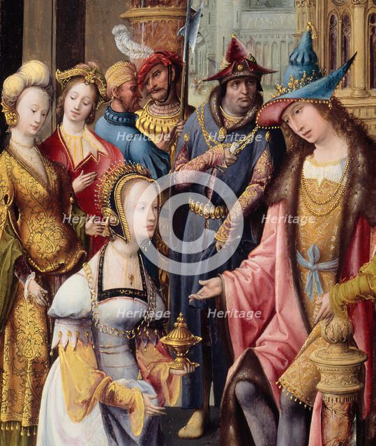 King Solomon Receiving the Queen of Sheba, 1515/20. Creator: Master of the Antwerp Adoration.