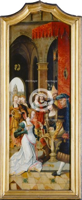King Solomon Receiving the Queen of Sheba, 1516-1519. Creator: Master of the Von Groote Adoration.