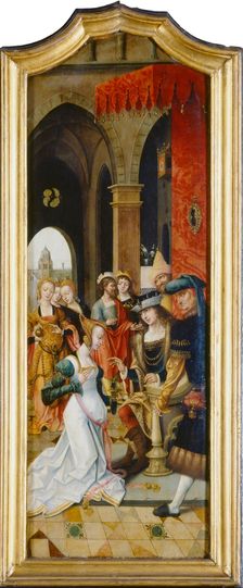 King Solomon Receiving the Queen of Sheba, 1516-1519. Creator: Master of the Von Groote Adoration