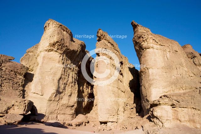 King Solomon's Pillars, Timna Valley Park, Israel. Creator: Samuel Magal.