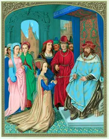 King Solomon welcoming the Queen of Sheba