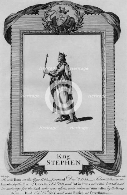 'King Stephen', 1783.  Artist: Hawkins.