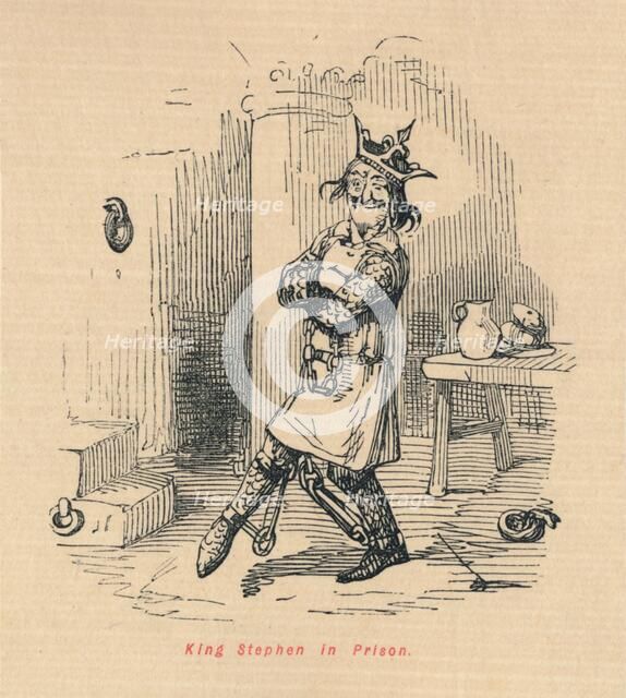 'King Stephen in Prison', c1860, (c1860). Artist: John Leech.