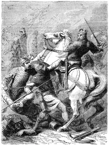 King Stephen taken prisoner, 1141