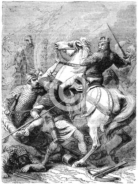 King Stephen taken prisoner, 1141. Artist: Unknown