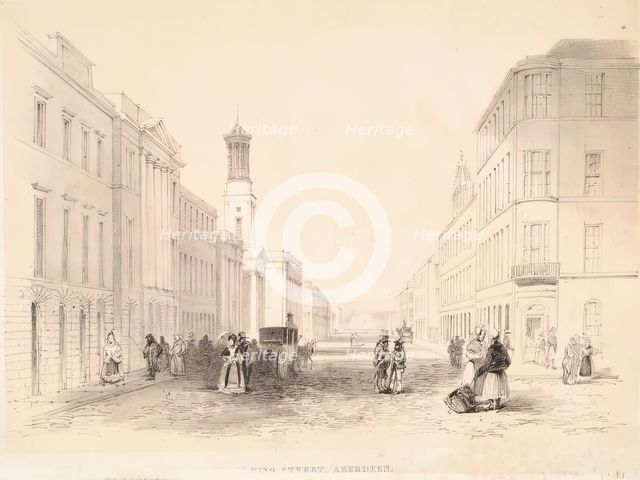 King Street, Aberdeen, c1840s. Creator: William Nichol.