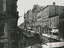 King Street looking west, Toronto, Canada, 1895. Creator: W & S Ltd