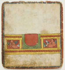 Kinnara Throne, from a Set of Initiation Cards (Tsakali), 14th/15th century. Creator: Unknown