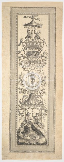 Kiosk Chinois, from Premier cayer de panneaux, frises et sujets arabesques, 1788. Creator: Francois Marie Isidore Queverdo.