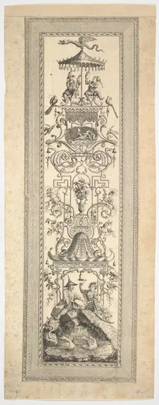 Kiosk Chinois, from Premier cayer de panneaux, frises et sujets arabesques, 1788. Creator: Francois Marie Isidore Queverdo