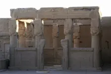 Kiosk on the roof at Dendera Temple, Egypt, 2019. Creator: LTL