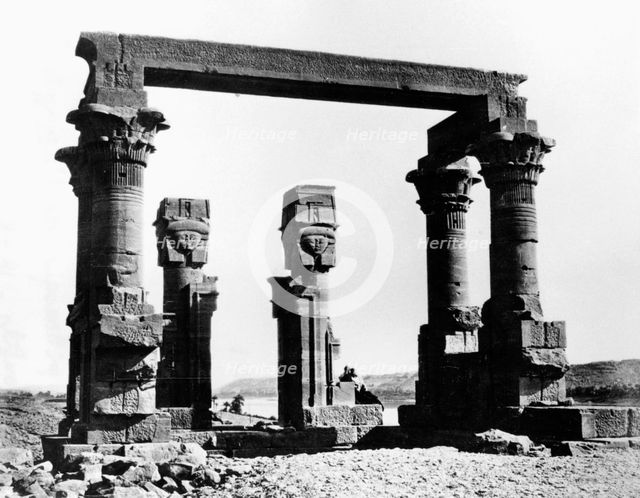 Kiosk of Qertassi, Nubia, Egypt, 1878. Artist: Felix Bonfils