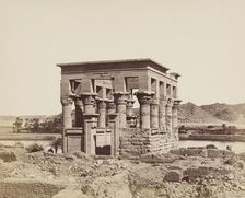 Kiosk of Trajan (Pharoah's Bed) on the Island of Philae, between 1860 and 1903. Creator: Antonio Beato
