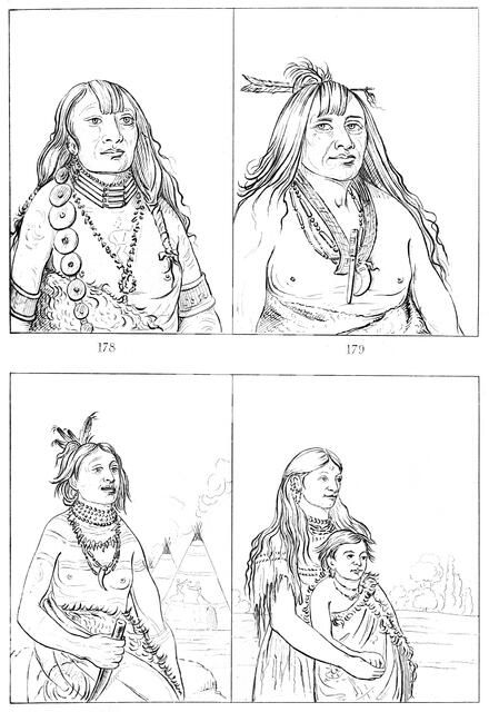 Kiowas, 1841.Artist: Myers and Co