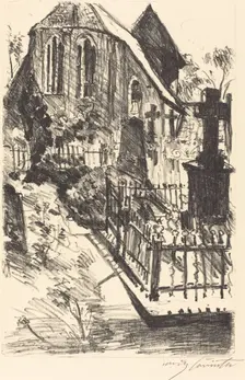 Kirchhof (Cemetery), 1916. Creator: Lovis Corinth