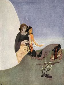 Kirat-Arjuna, 1913. Creator: Nandalal Bose