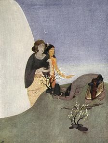 Kirat-Arjuna, 1913. Artist: Nandalal Bose