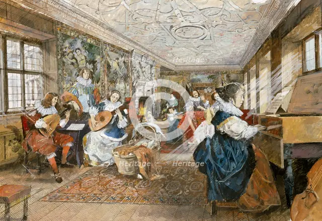 Kirby Hall, early 17th century, (c1990-2010). Artist: Ivan Lapper.