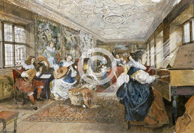 Kirby Hall, early 17th century, (c1990-2010). Artist: Ivan Lapper.