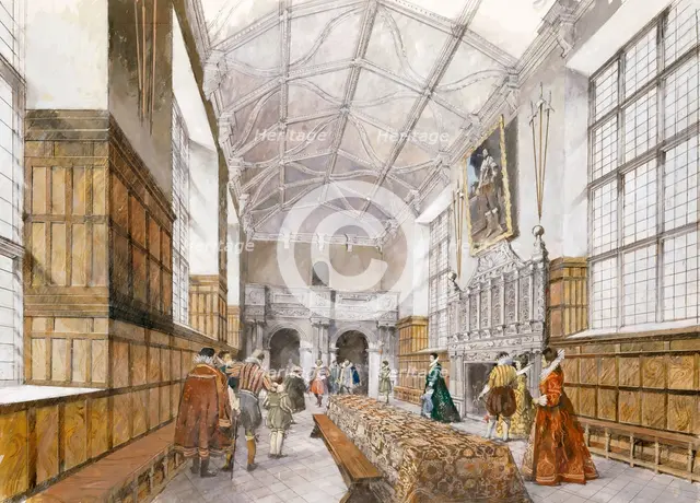 Kirby Hall, early 17th century, (c1990-2010). Artist: Ivan Lapper.