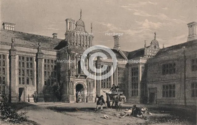 Kirby Hall, Northamptonshire, 1915. Artist: Unknown.