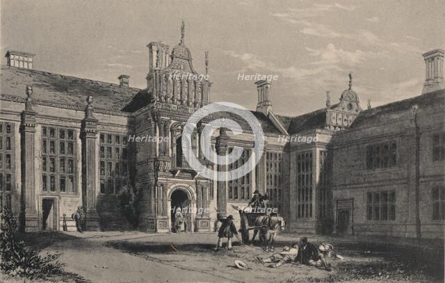 Kirby Hall, Northamptonshire, 1915. Artist: Unknown.