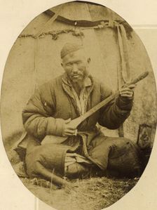 Kirghiz Individuals: a Singer, 1870. Creator: LK Poltoratskaia