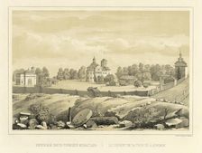 Kirensk Holy-Trinity Monastery, 1856. Creator: Ivan Dem'ianovich Bulychev