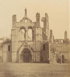 Kirkstall Abbey. From the West, 1850s. Creator: Joseph Cundall
