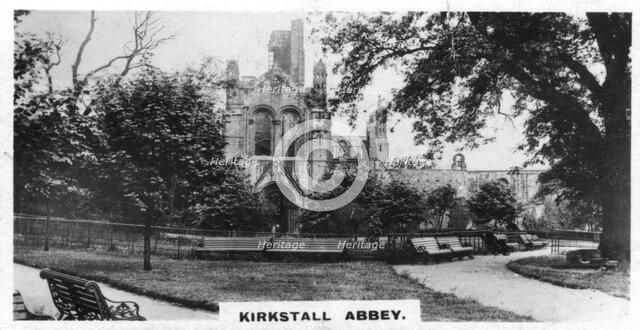 Kirkstall Abbey, Leeds, Yorkshire, c1920s. Artist: Unknown